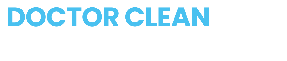logo doctor clean blanc et bleu